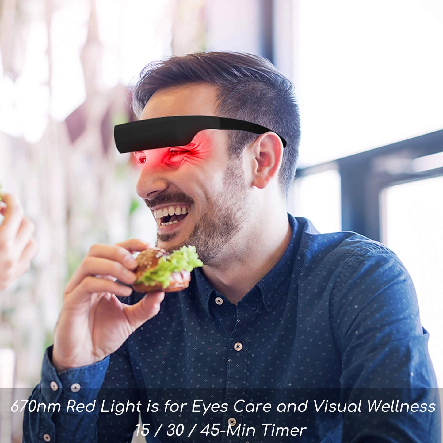 LUMVOO® 40Hz Gamma, 480nm Blue Light & 670nm Red Light Therapy Glasses